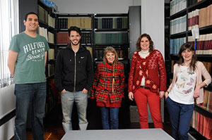 (De izq. a der.) Gabriel León García, Emilio Rubín de Celis, María Cecilia Tomasini, Susana Landau y Lucila Kraiselburd.