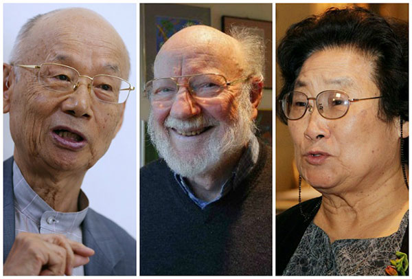 Satoshi Omura, William Campbell y Youyou Tu fueron galardonados con el Nobel de Medicina 2015.
