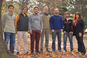 (De izq. a der.) Patricio Montarón, Maximilano Crespo, Facundo Sánchez, Eduardo Luzzi, Martín Poblet, Fabricio Della Picca y Andrea Bragas.