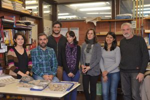 (De izq. a der.) Cecilia Cataldo, Darío Lazo, Pablo Milla Carmona, Agustina Toscano, Leticia Luci, Mariel Andrada y Ricardo Garberoglio.