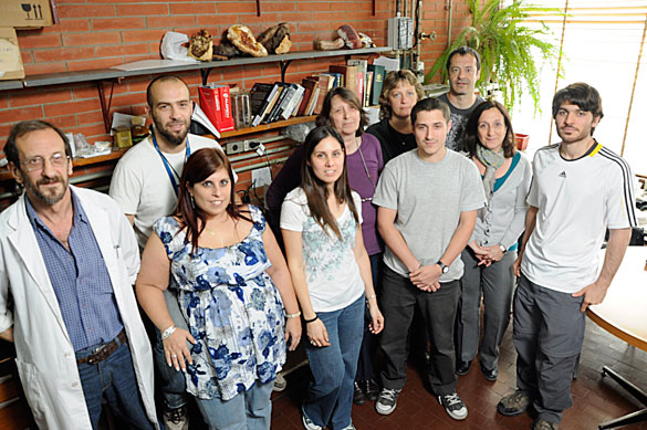 Flavia Forchiassin y su grupo de Investigación. Foto: Juan Pablo Vittori