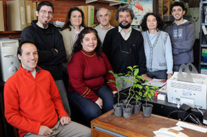 Roberto Bo y su grupo de investigación. Foto:Diana Martinez Llaser. CePro-EXACTAS