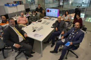 De Nardin y sus colegas brasileños compartieron reuniones de trabajo con Sergio Dasso y el equipo del LAMP.